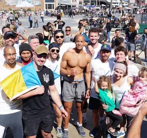 Gruppfoto med David Goggins — Goggins Challenge Los Angeles 2022